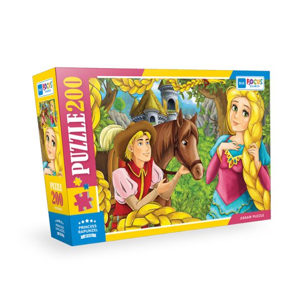 Blue Focus Princess RapunzeL Prenses Rapunzel Puzzle 200 Parça