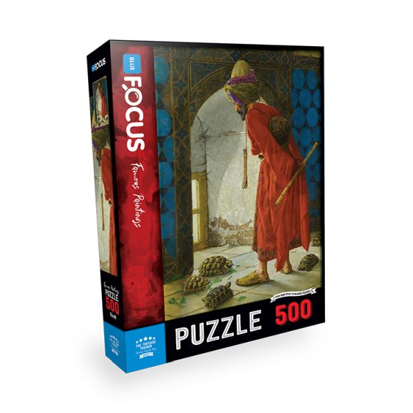 Blue Focus The Tortoise Trainer Kaplumbağa Terbiyecisi Puzzle 500 Parça