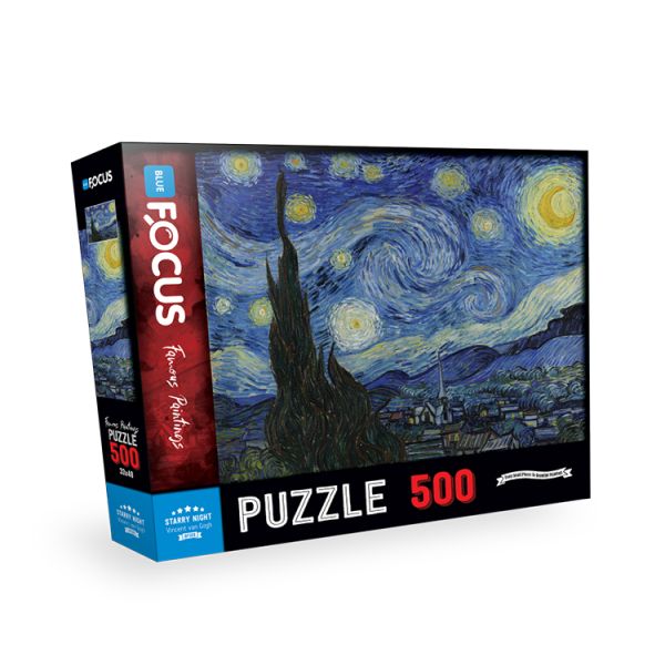 Blue Focus Starry Night Yıldızlı Gece Puzzle 500 Parça