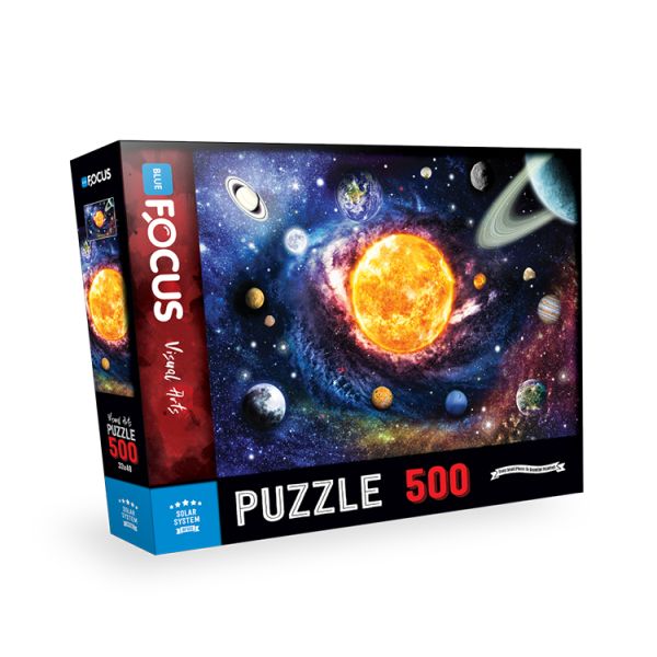 Blue Focus Solar System Güneş Sistemi Puzzle 500 Parça