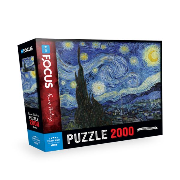 Blue Focus Starry Night Yıldızlı Gece Puzzle 2000 Parça