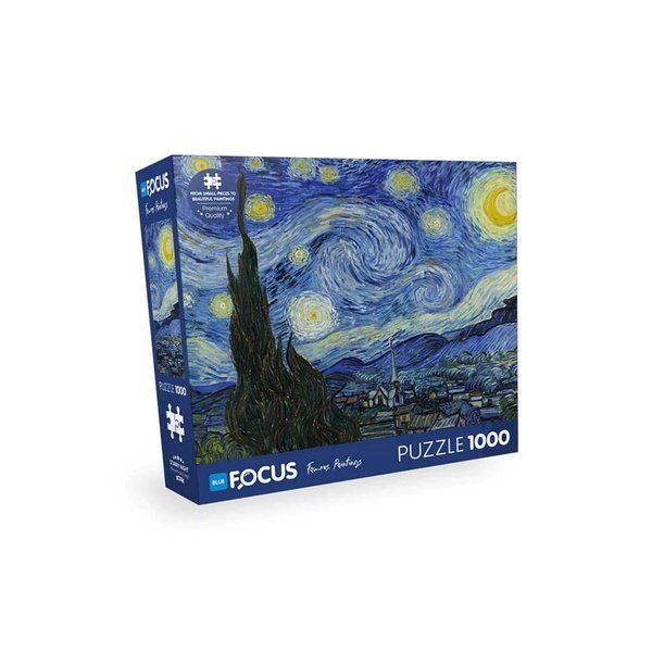 Blue Focus Starry Nıght Yıldızlı Gece 1000 Parça