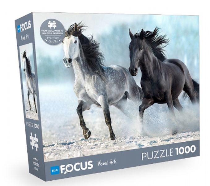 Blue Focus Horses Atlar 1000 Parça