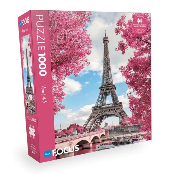 Blue Focus Eıffel Towe Eyfel Kulesi 1000 Parça