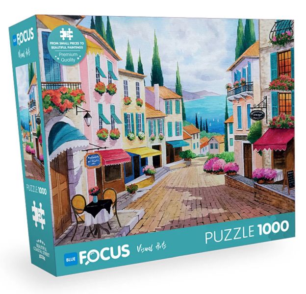 Blue Focus Beatıful Coastal Street Güzel Sahil 1000 Parça