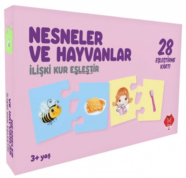 Nesneler ve Hayvanlar İlişki Kur Eşleştir 3 Yaş