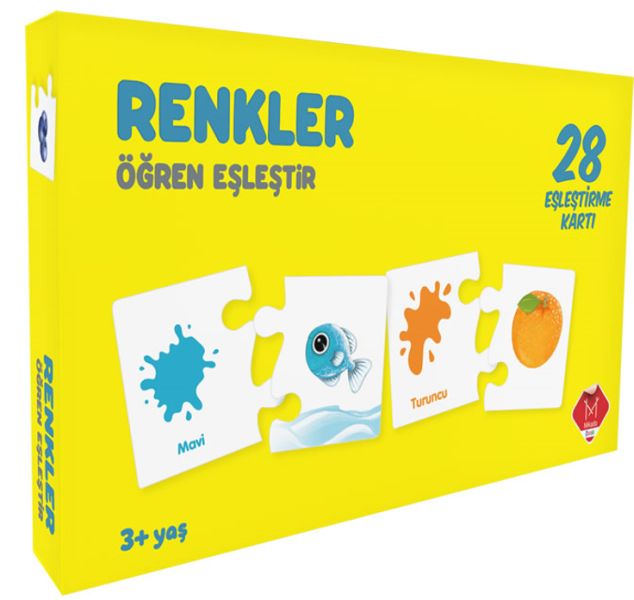 Renkler Öğren Eşleştir 3 Yaş