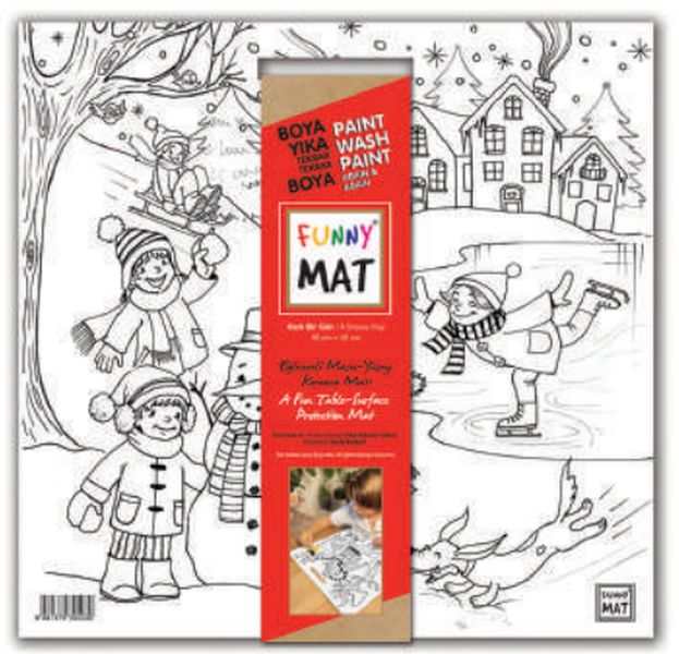 Funny Mat Karlı Bir Gün 40x40cm
