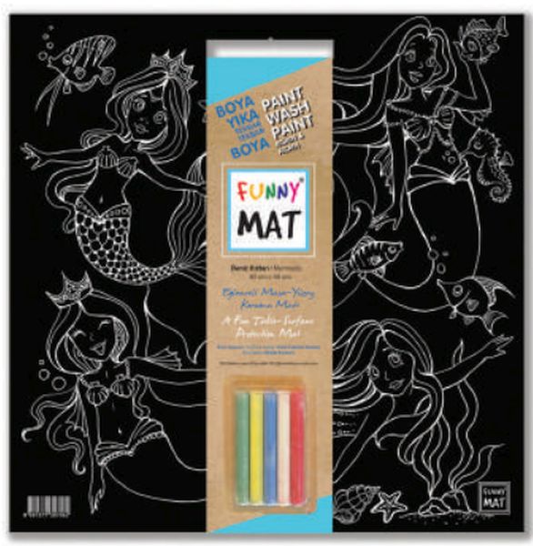 Funny Mat Deniz Kızları 40x40cm