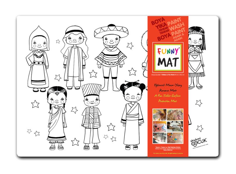 Funny Mat Dünya Çocukları 33,5x48cm