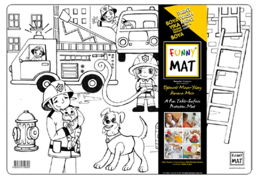 Funny Mat İtfaiyeler 33,5x48cm
