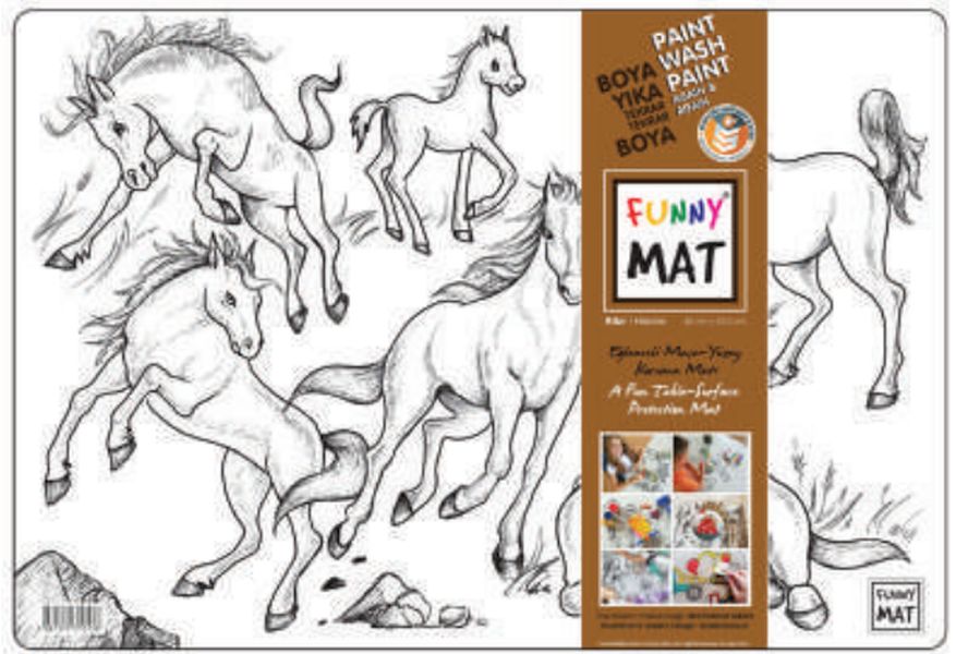 Funny Mat Atlar 33,5x48cm