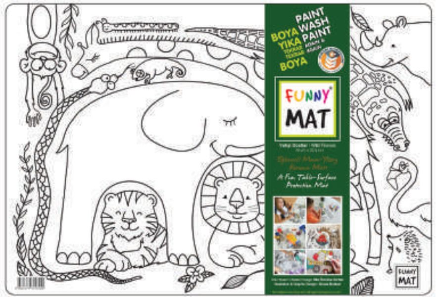 Funny Mat Vahşi Dostlar 33,5x48cm