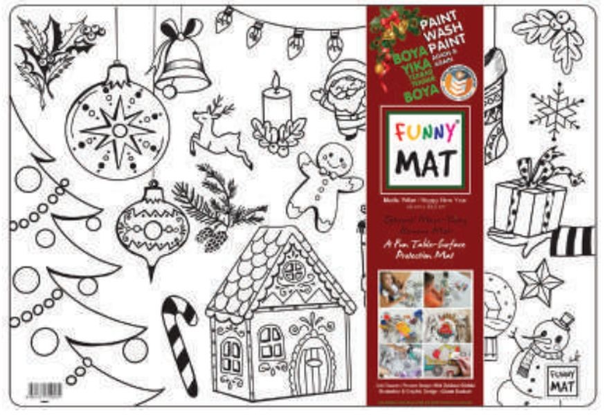 Funny Mat Mutlu Yıllar 33,5x48cm