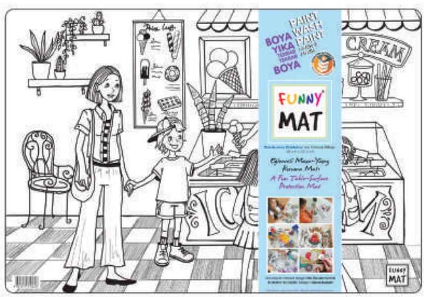 Funny Mat Dondurma Dükkanı 33,5x48cm