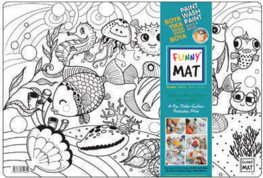 Funny Mat Balıklar 33,5x48cm