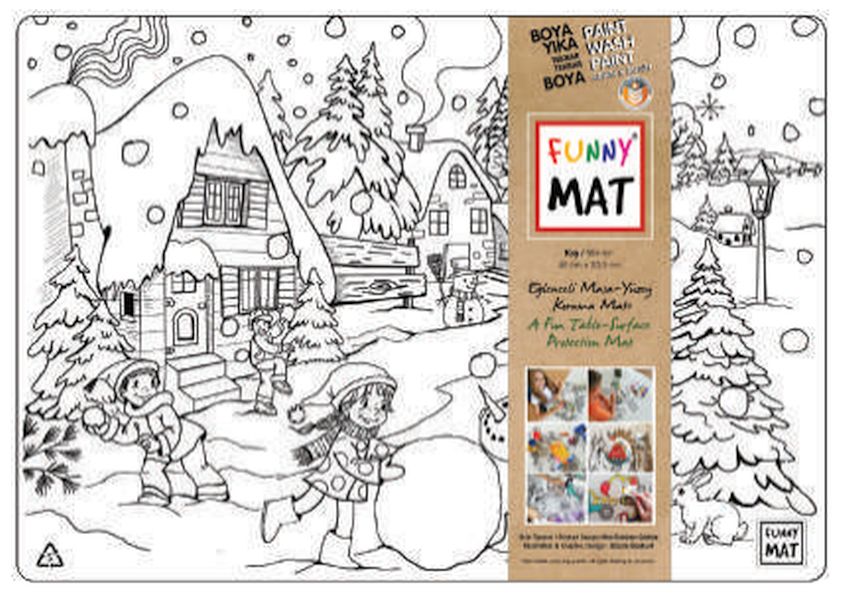Funny Mat Kış 33,5 X 48 Cm