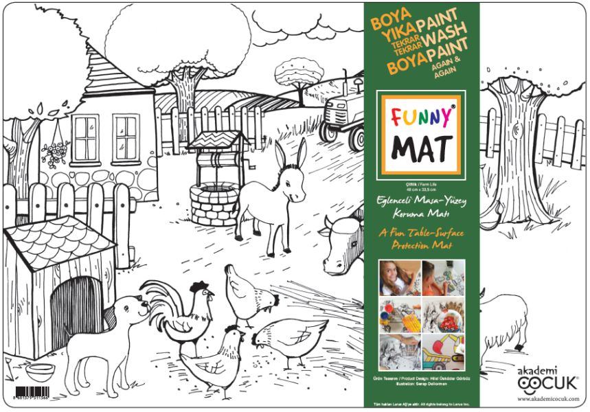 Funny Mat Çiftlik 33,5x48cm