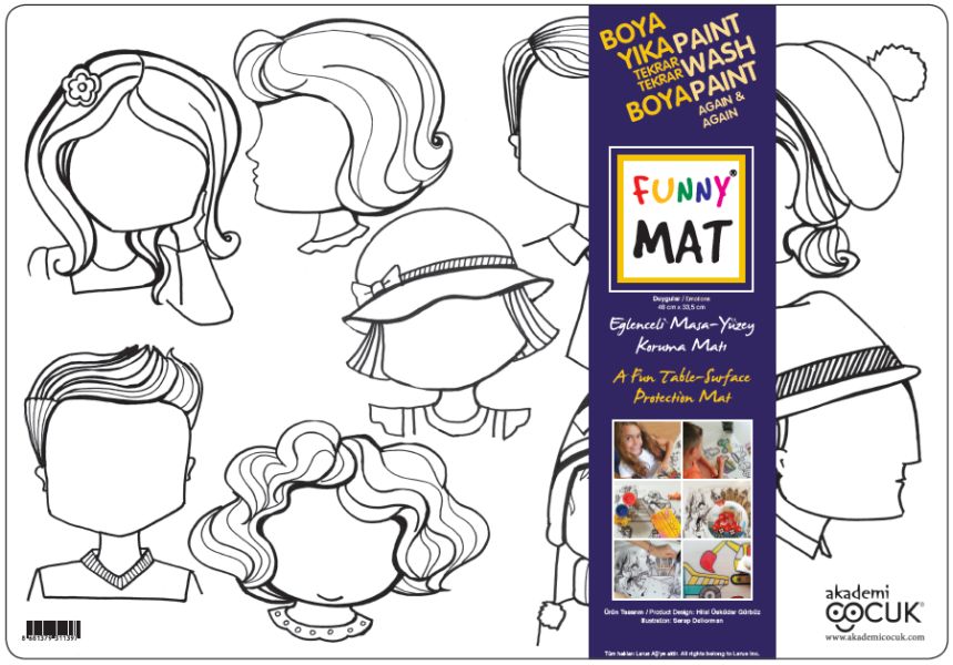 Funny Mat Duygular Küçük 33,5x48cm