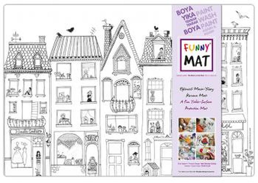 Funny Mat Çatıdaki Leylek Küçük Boy 33,5x48cm