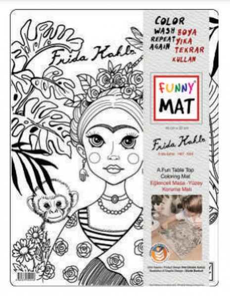 Funny Mat Frıda Kahlo 30 X 40 Cm