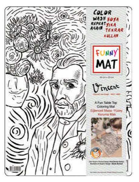 Funny Mat Vıncent Van Gogh 30 X 40 Cm