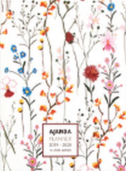 2019 2020 16 Aylık Ajanda Flowers