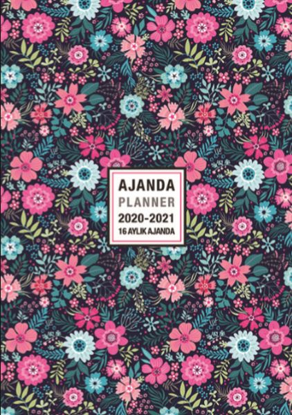 Akademi Çocuk 2020 2021 16 Aylık Ajanda Forever Flower 3080 12x17 cm