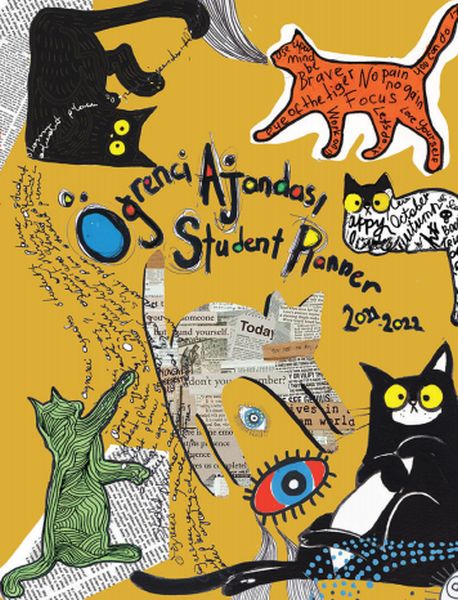 Akademi Çocuk 2021 2022 Scholl Cat Öğrenci Ajandası 16x21cm
