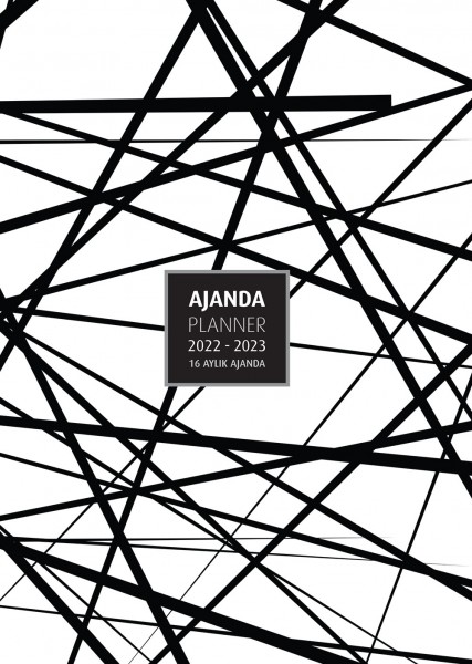 2022 2023 16 Aylık Ajanda Lınes 12x17cm