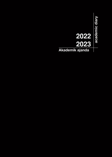 2022 2023 Akademik Ajanda 21X29 Siyah