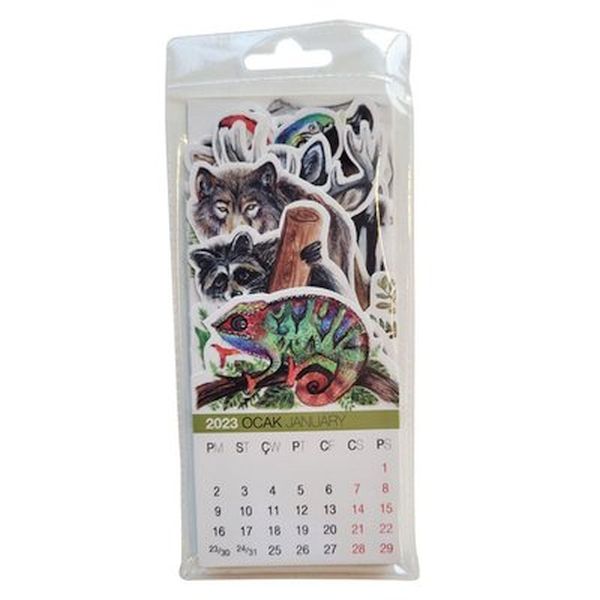 Akademi Çocuk 73x16 cm World Of Animals 2022 2023 Takvim