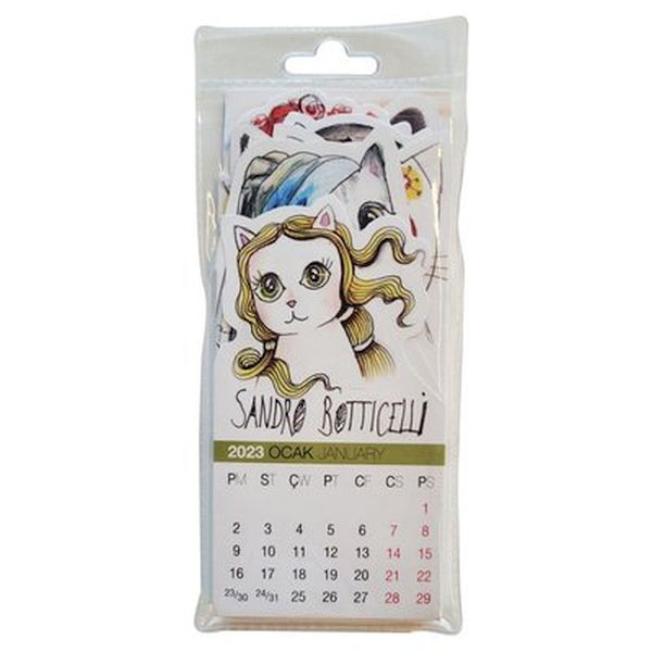 Akademi Çocuk 73x16 cm Painter Cats 2022 2023 Takvim