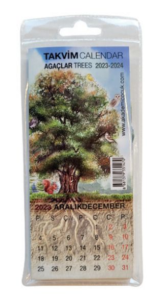 Akademi Çocuk 73x16 cm Trees 2022 2023 Takvim