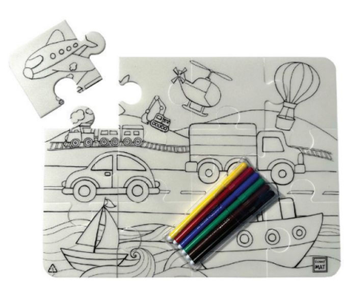 Funny Mat Taşıtlar 30 X 40 Cm