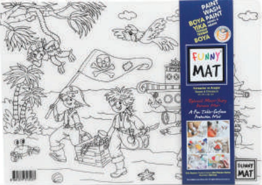 Funny Mat Korsanlar Ve Araçlar 25 X 35 Cm