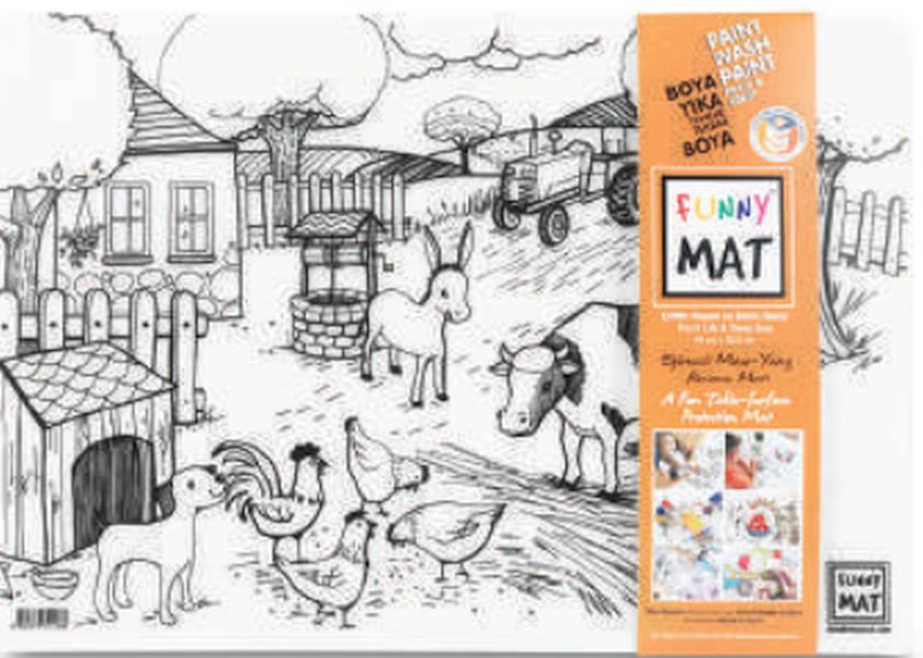 Funny Mat Çiftlik Ve Derin Deniz 33,5 x 48 cm