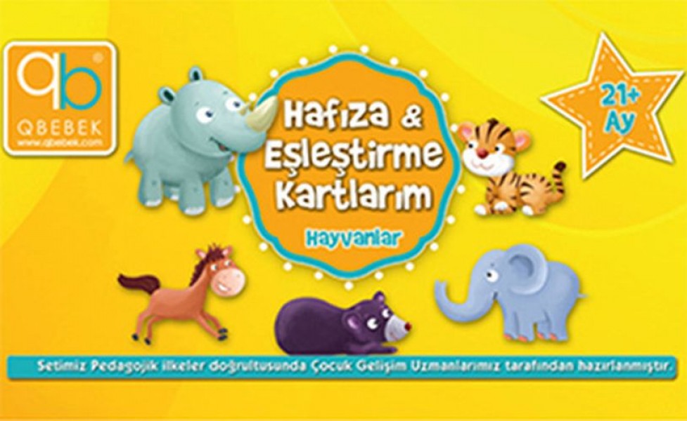 Hafıza ve Eşleştirme Kartlarım Hayvanlar 21 Ay