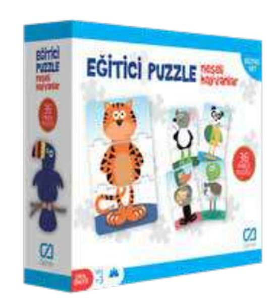 Eğitici Puzzle Neşeli Hayvanlar