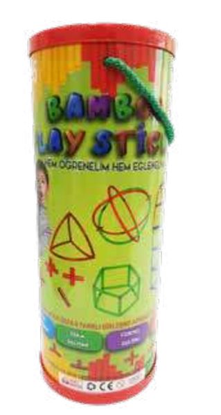 Bamboo Oyun Çubukları Silindir