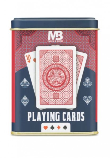 İskambil Kağıdı Metal Kutulu Kırmızı