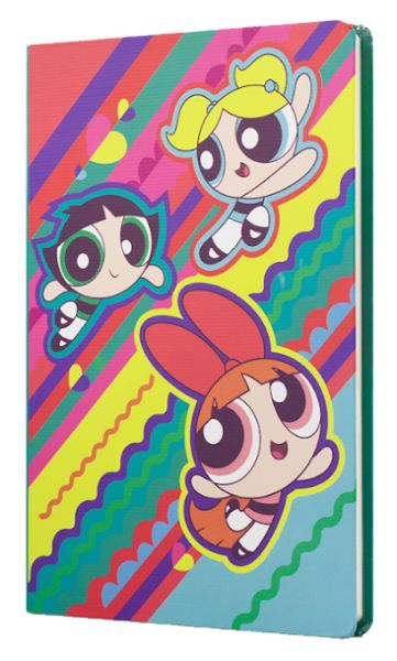 The Powerpuff Girls Sert Kapak Butik Defter Yeşil
