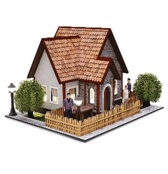 Minyatür Orman Villası Karton