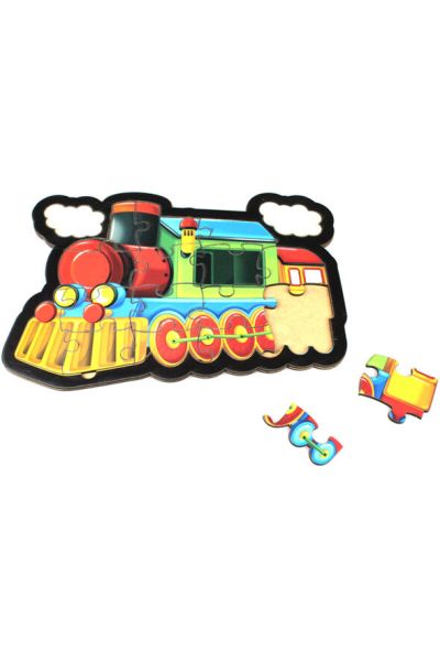 Tren Puzzle Ahşap