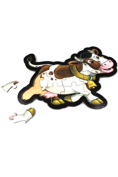 İnek Puzzle Ahşap