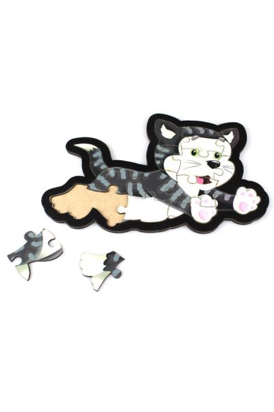 Kedi Puzzle Ahşap