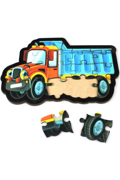 Kamyon Puzzle Ahşap