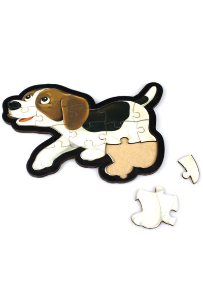 Köpek Puzzle Ahşap