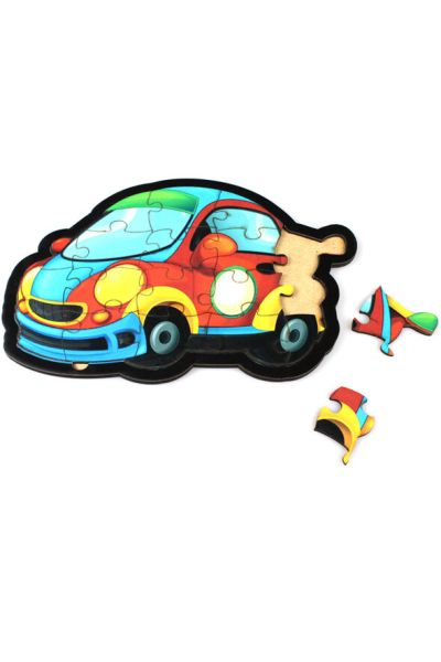 Otomobil Puzzle Ahşap