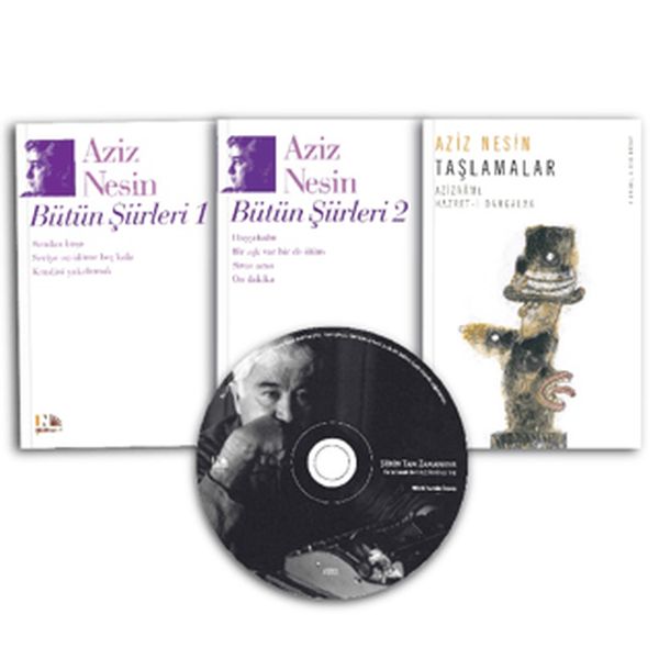 Aziz Nesin'den Şiirler 3 Kitap 1 CD